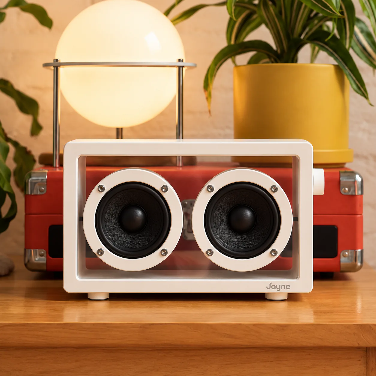 Parlante Cassette BK102 Hi-Fi Blanco, otra vista